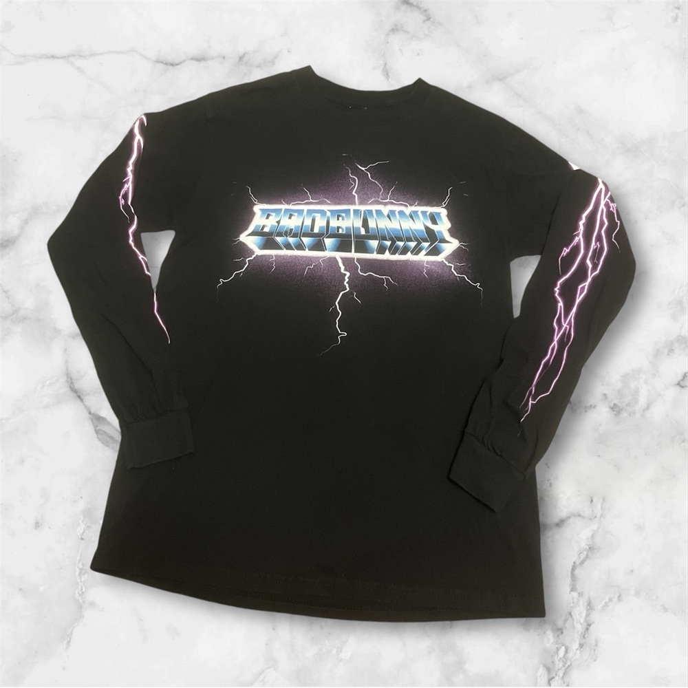 BAD BUNNY 2019 X100pre Tour Long Sleeve Shirt Concert Latin Size Small no tag‎